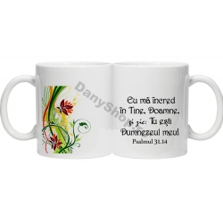 Cana cu verset biblic Eu ma incred in Tine